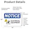 Signmission Electrical Equipment Sign With Symbol, 14 in W x Rectangle, Vinyl Decal OS-2PACK-NS-D-1014-L-11646 - alternate 5